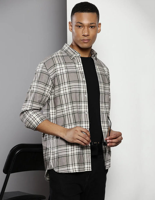 Tommy Hilfiger Plaid Check Twill Casual Shirt