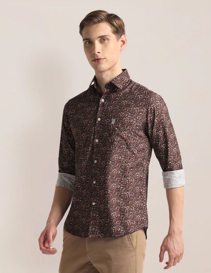 U.S. POLO ASSN. Spread Collar Floral Print Shirt