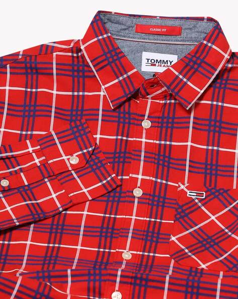 TOMMY HILFIGER Checked Shirt with Patch Pocket