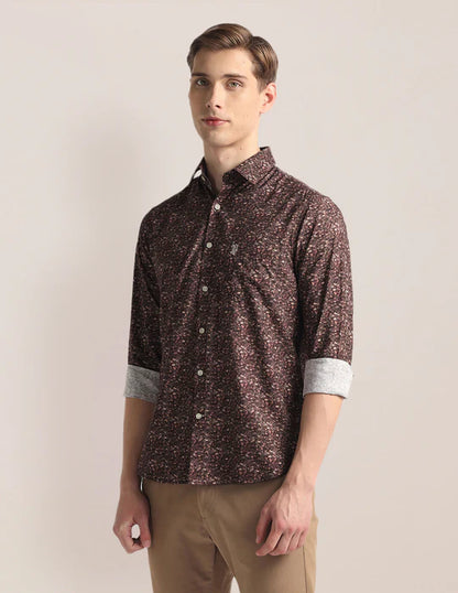 U.S. POLO ASSN. Spread Collar Floral Print Shirt